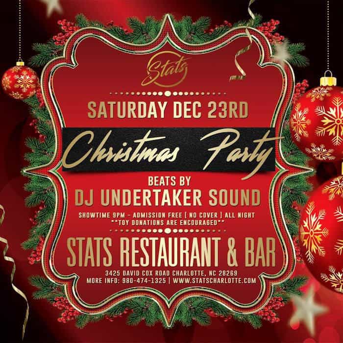 Christmas party at Stats Restaurant and Bar Charlotte On The Cheap