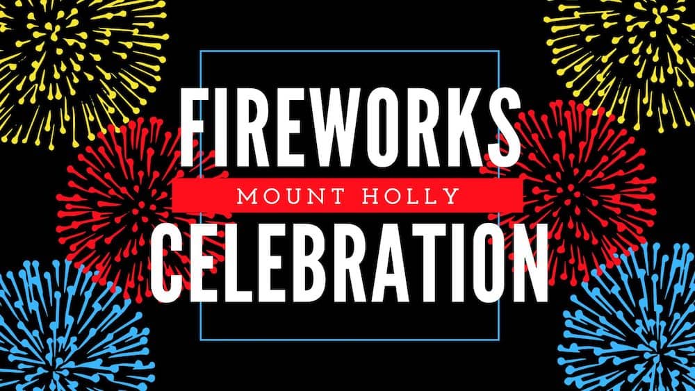 Mount Holly Fireworks Celebration, with music from Coming Up Brass