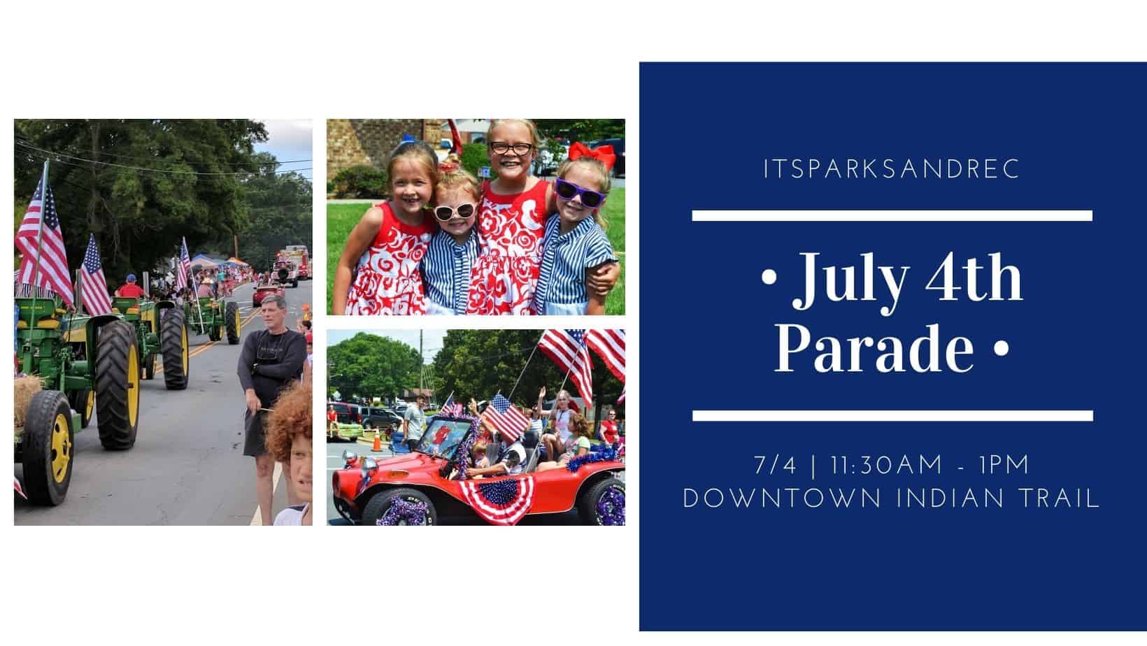 July 4th Parade in Indian Trail Charlotte On The Cheap