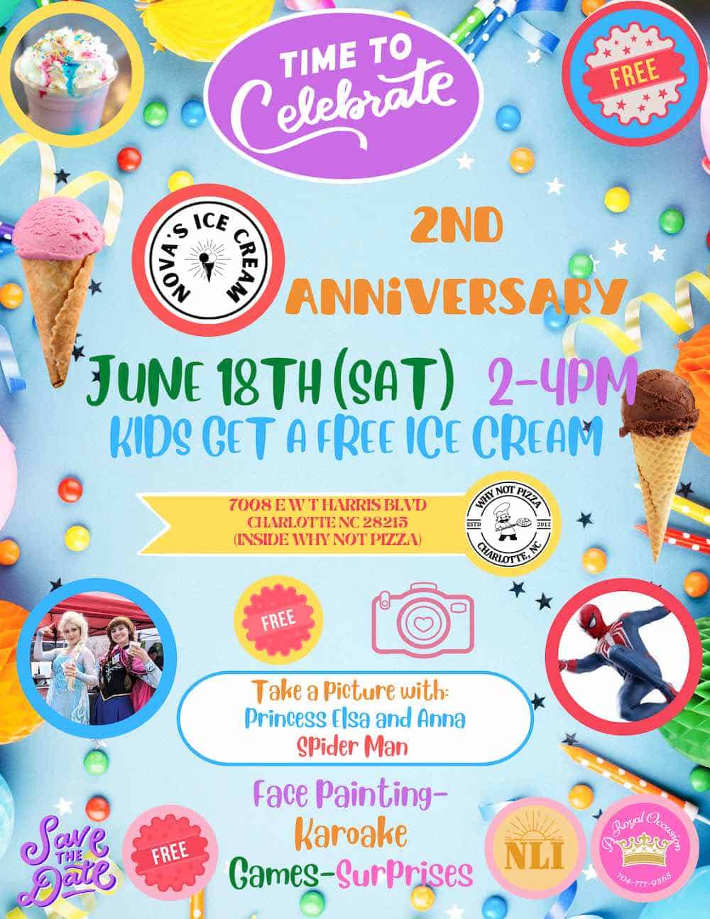 Why Not Pizza's Birthday: Free ice cream for kids, plus photo ops ...