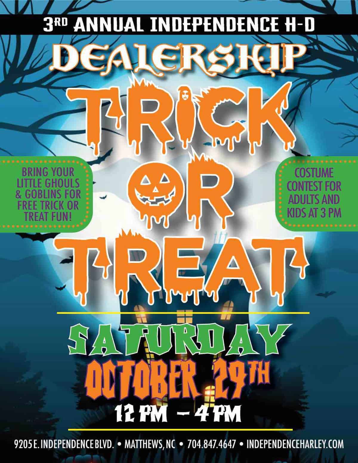 Independence HarleyDavidson Trick or Treat and Costume Contest
