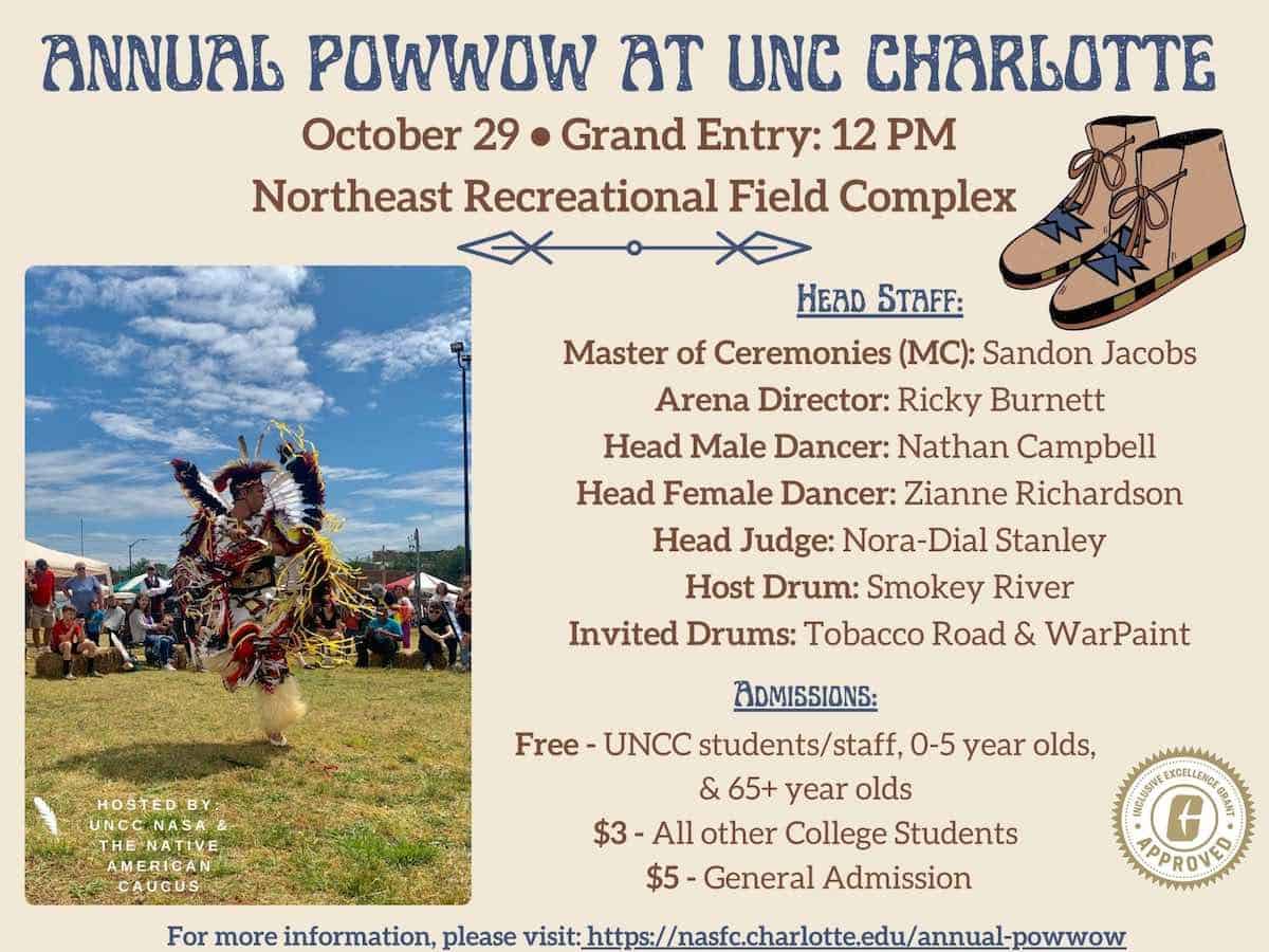 Annual Intertribal Powwow at UNC Charlotte Oct 29 - Charlotte On The Cheap