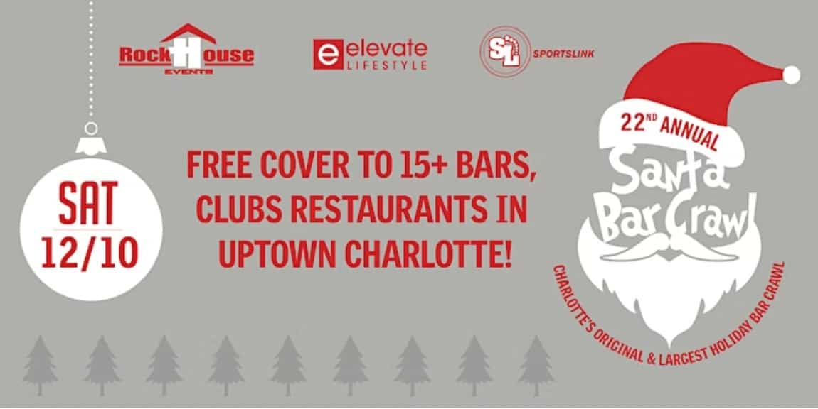 Charlotte's 22nd Annual Santa Bar Crawl Dec 10 Charlotte On The Cheap