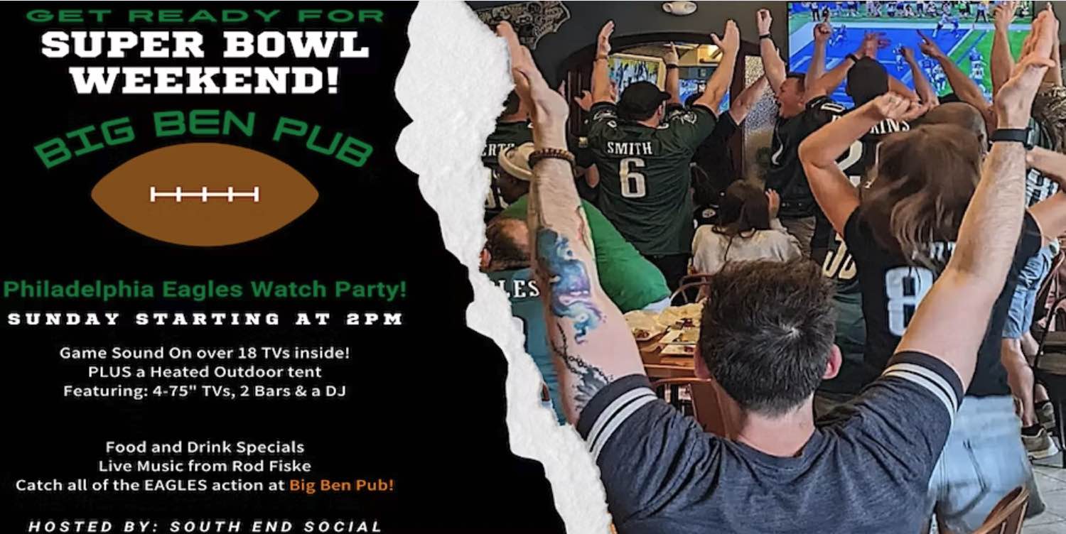 Eagles Super Bowl Watch Party with South End Social Charlotte On The Cheap