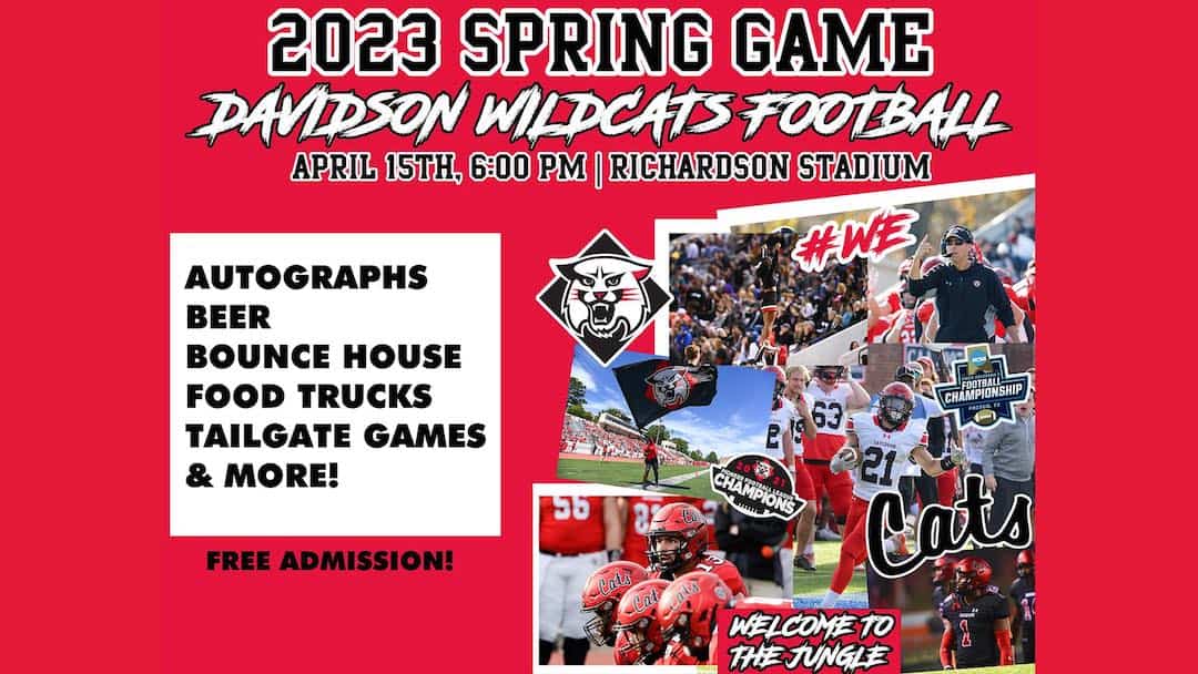 Davidson Football Spring Game free admission Charlotte On The Cheap