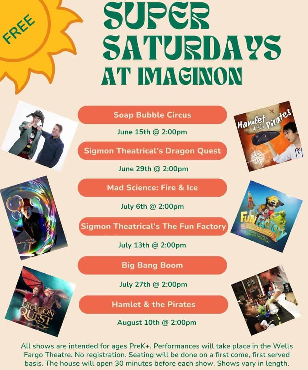 Super Saturday at ImaginOn - free performances this summer - Charlotte ...