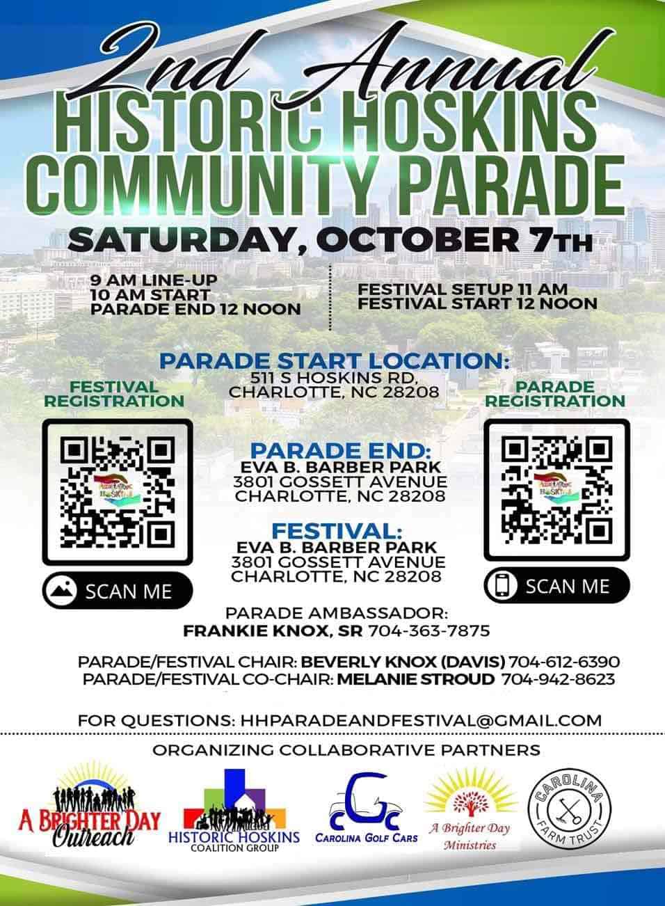 2nd Annual Historic Hoskins Community Parade and Festival Charlotte