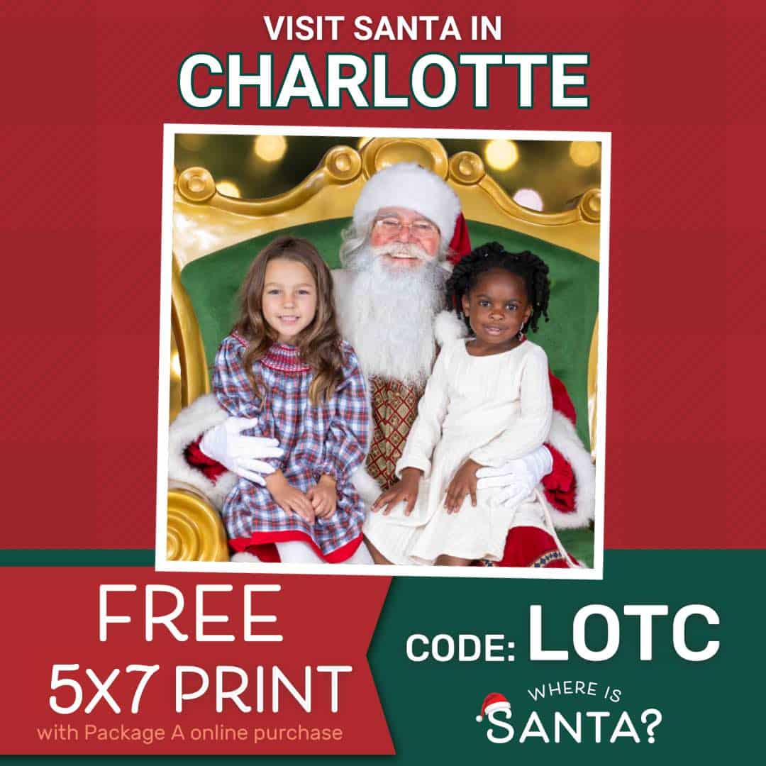 visit santa charlotte nc