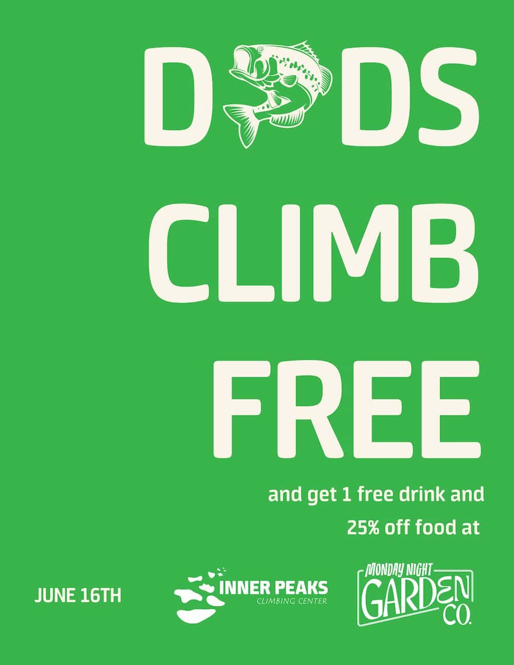 Dads Climb Free at Inner Peaks on Father's Day - Charlotte On The Cheap