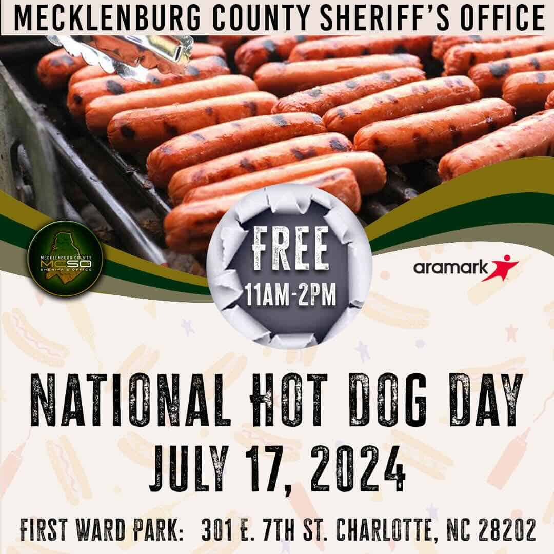 National Hot Dog Day with Mecklenburg County Sheriff's Office July 17