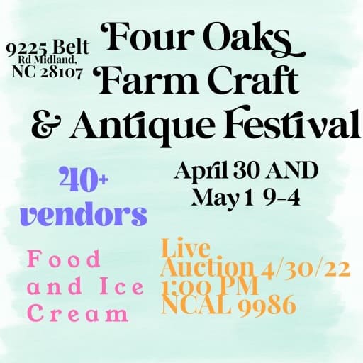 Four Oaks Farms Antique and Craft Fair - Charlotte On The Cheap